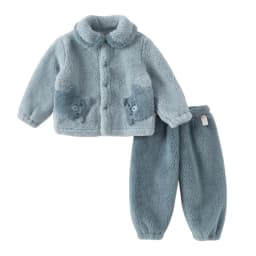 Dave Bella Children's Home Wear Set Autumn Winter Boys Girls Warm Soft Cotton Pajamas Kids' Top Pants Trendy Clothes DB4254910