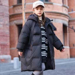 Girls' Cotton Coat New Winter Coat Boy Long Warm Clothes Children's Thicken Jacket Cotton Outerwear For Kids Jacket TR213