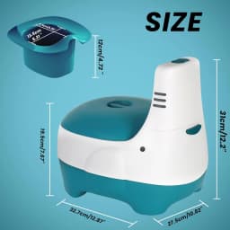 Potty Training Toilet, Training Seat with Realistic Flush Sound, Portable Toilet for Kids - Easy to Clean Potty Seat