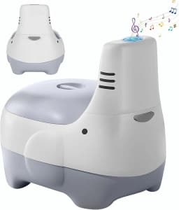 Potty Training Toilet, Training Seat with Realistic Flush Sound, Portable Toilet for Kids - Easy to Clean Potty Seat