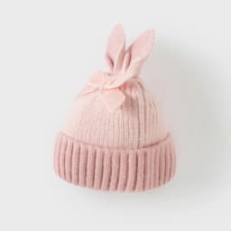 Dave Bella Winter Baby Hat Pink Ear Knit Hat for Kids Warm Cap for Girls Boys Windproof Beanies Infant Cap DB4243031