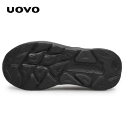 UOVO Men's Coach Children's School Shoes Leather Uniform Shoes Black Sports Shoes Size 13.5 UK Kid-5 Boys 31EU-38EU