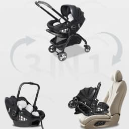 Multi Functional Newborn Baby Sleeping Basket, Baby Safety Seat, Baby Stroller, Multi-purpose Portable Four-wheel Stroller
