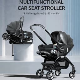 Multi Functional Newborn Baby Sleeping Basket, Baby Safety Seat, Baby Stroller, Multi-purpose Portable Four-wheel Stroller