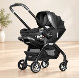 Multi Functional Newborn Baby Sleeping Basket, Baby Safety Seat, Baby Stroller, Multi-purpose Portable Four-wheel Stroller