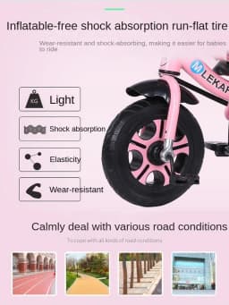 LazyChild Rotatable Seat Children's Tricycle 1-5 Year Old Metal Frame Baby Bicycle Bike Baby Stroller With Awning 2026 New