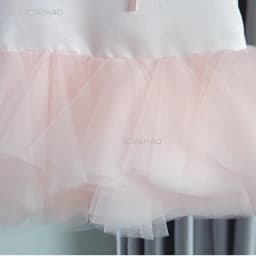 Party Dress Pink Baby Girls Vest with Mesh Skirt First Birthday Kids Celebration Pageant Princess Gown Toddler Formal Dresses