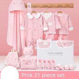 IYEAL  Newborn Baby Clothes Cotton Baby Gift  Set 0-3 M Autumn Winter Kids Clothes Suit New Born Clothing Family Gifts 19-23PCS
