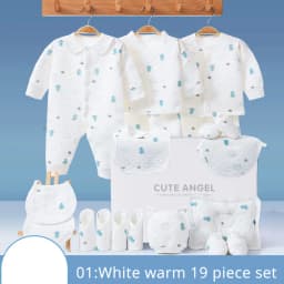 IYEAL  Newborn Baby Clothes Cotton Baby Gift  Set 0-3 M Autumn Winter Kids Clothes Suit New Born Clothing Family Gifts 19-23PCS