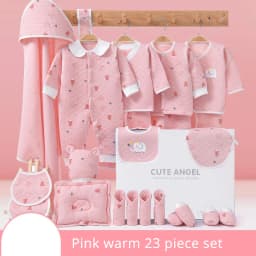 IYEAL  Newborn Baby Clothes Cotton Baby Gift  Set 0-3 M Autumn Winter Kids Clothes Suit New Born Clothing Family Gifts 19-23PCS