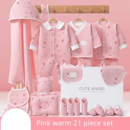 IYEAL  Newborn Baby Clothes Cotton Baby Gift  Set 0-3 M Autumn Winter Kids Clothes Suit New Born Clothing Family Gifts 19-23PCS