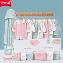 IYEAL  Newborn Baby Clothes Cotton Baby Gift  Set 0-3 M Autumn Winter Kids Clothes Suit New Born Clothing Family Gifts 19-23PCS