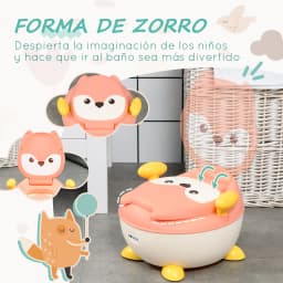 Zonekiz Children's Potty for Babies 6-36 Months Learning Toilet 4.5X35X23 cm Pink
