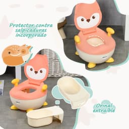 Zonekiz Children's Potty for Babies 6-36 Months Learning Toilet 4.5X35X23 cm Pink
