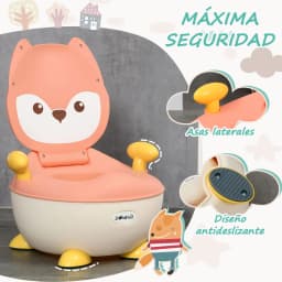 Zonekiz Children's Potty for Babies 6-36 Months Learning Toilet 4.5X35X23 cm Pink