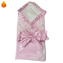 French Lace Winter Swaddle Blanket - Receiving Wrap for Newborn Baby Boys-Girls Photography Ropa De Bebe Niña 크리스마스 아기의상 Newborn
