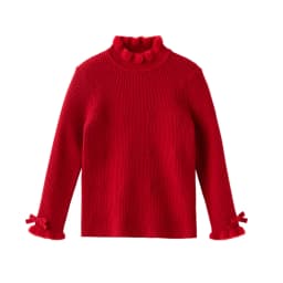 Dave Bella Children Autumn Winter Knitted Pullover Sweater for Girls Half High Collar Bottoming Sweater Kids Clothes DK4254583