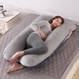 Blue Grey Maternity Body Pillow 120x70cm - Soft Plush Pregnancy Cushion for Sleeping, Side Sleeper Support for Women Wholesale