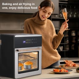 1800W 16L Air Fryer 360 ° Halogen Oil-Free Roaster Oven Multifunctional Electric Fryer for Home Kitchen Baby Food