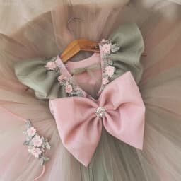 Girls Birthday Princess Dress Children New Party Gown with Flutter Sleeves for Kids Celebration Pageant Formal Evening Costumes
