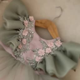Girls Birthday Princess Dress Children New Party Gown with Flutter Sleeves for Kids Celebration Pageant Formal Evening Costumes