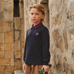 Dave Bella Boys Long Sleeve Polo T-Shirt Kids Solid Autumn Spring Tops Baby Cotton Casual Outdoor Clothes DK3254715