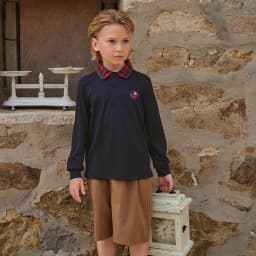 Dave Bella Boys Long Sleeve Polo T-Shirt Kids Solid Autumn Spring Tops Baby Cotton Casual Outdoor Clothes DK3254715