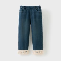 Dave Bella Children's Jean Pants Winter Autumn Velvet Thicken Girls Straight Pants Casual Warm Trousers DK4254423