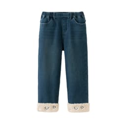 Dave Bella Children's Jean Pants Winter Autumn Velvet Thicken Girls Straight Pants Casual Warm Trousers DK4254423