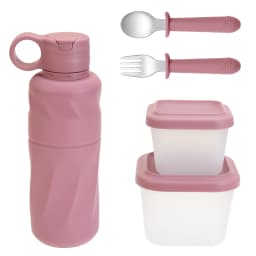 Children's Tableware Set Made of Silicone for Serving Food