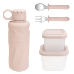Children's Tableware Set Made of Silicone for Serving Food