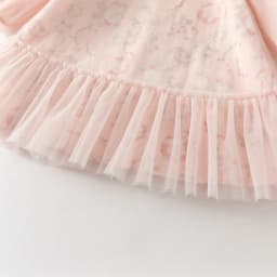 Dave Bella Girls Mesh Dress Spring Autumn Long Sleeves Kids Flower Print Dresses Sweet Outdoor Dress Children Clothing DB1261010