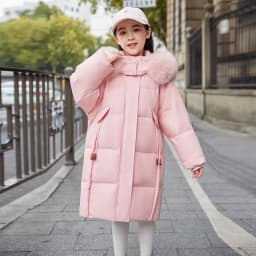 OLEKID 2025 -30 Degree Winter Down Jacket For Girl Thick Warm Long Teen Girl Jacket Coat 5-12 Years Kid Parka Children Outerwear