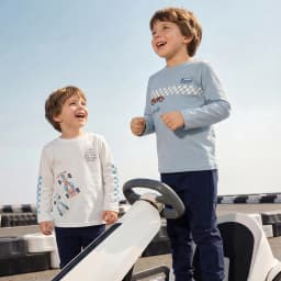 Dave Bella Children Cotton T-shirts Boys Clothing Spring Autumn Baby Long Sleeves Pullover Fashion Printed Casual Tops DB1260151