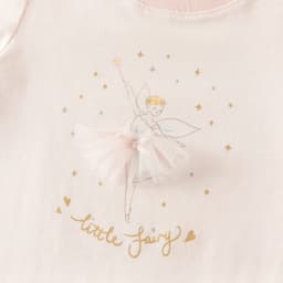 Dave Bella Children Girls T-shirt Mesh Skirt Set Baby Print Long Sleeve T-shirt Skirt Two Piece Set Party Cute Clothes DB1260998