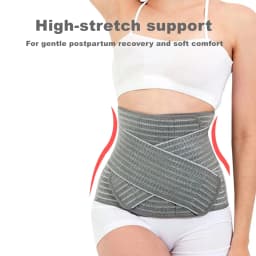 Sunveno Postpartum Belly Band Girdle for Postnatal Adjustable Belly Wrap C-section Recovery Binder Abdominal Support