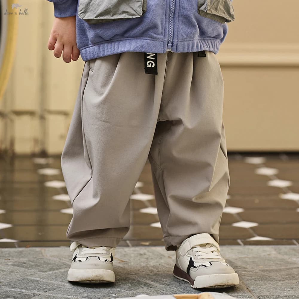 Dave Bella Children's Cargo Pants 1-7 Years Boys Spring Summer Quick-dry Pants Casual Loose Outdoor Trousers DB1260405