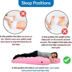 With Holes Inflatable Maternity Bed Foldable Adjustable Firmness Maternity Sleeping Mat Includes Air Pump