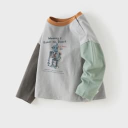 Dave Bella Children Bottom T-shirt Pullover Autumn Spring Tops Boys Pure Cotton Clothes Robot Printing Fashion Sports DB3263399