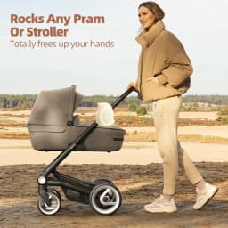 Portable Outdoor Baby Stroller Rocker with Night Light Multi-functional Wireless Bluetooth Sleep Aid Vibrating Soothing Music
