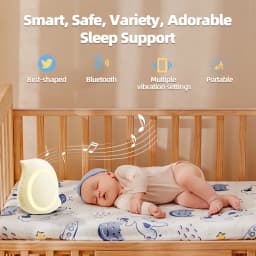 Portable Outdoor Baby Stroller Rocker with Night Light Multi-functional Wireless Bluetooth Sleep Aid Vibrating Soothing Music