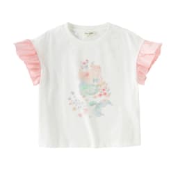 Dave Bella Girl Summer Printed T-shirts Kids Cartoon Tees Children Short Sleeve Cotton Tops Casual Outdoor Clothes DK2261557