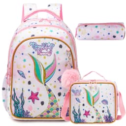 Unicorn Girls Backpack, Elementary School Kids Daypack, Student Backpack for Girls Teens, School & Travel Backpack