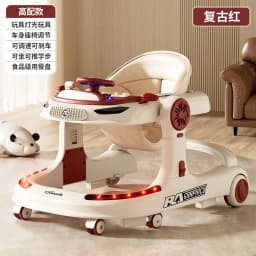 3 in 1 Baby Walker Foldable Push Walker Anti O Leg Toddler Learning Walker with Wheels Adjustable Infant Activity Center