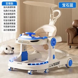 3 in 1 Baby Walker Foldable Push Walker Anti O Leg Toddler Learning Walker with Wheels Adjustable Infant Activity Center