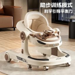 3 in 1 Baby Walker Foldable Push Walker Anti O Leg Toddler Learning Walker with Wheels Adjustable Infant Activity Center