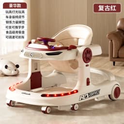 3 in 1 Baby Walker Foldable Push Walker Anti O Leg Toddler Learning Walker with Wheels Adjustable Infant Activity Center