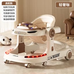 3 in 1 Baby Walker Foldable Push Walker Anti O Leg Toddler Learning Walker with Wheels Adjustable Infant Activity Center