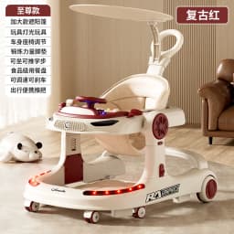 3 in 1 Baby Walker Foldable Push Walker Anti O Leg Toddler Learning Walker with Wheels Adjustable Infant Activity Center