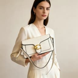 High-End Minimalist Leather Diaper Bag: Elegant Crossbody Handbag For Women With Designer Logo And Large Capacity Vintage Tote